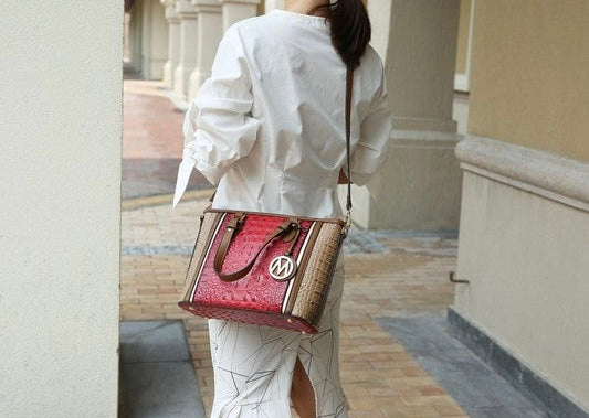 “Lizza” Tote Handbag with Wallet