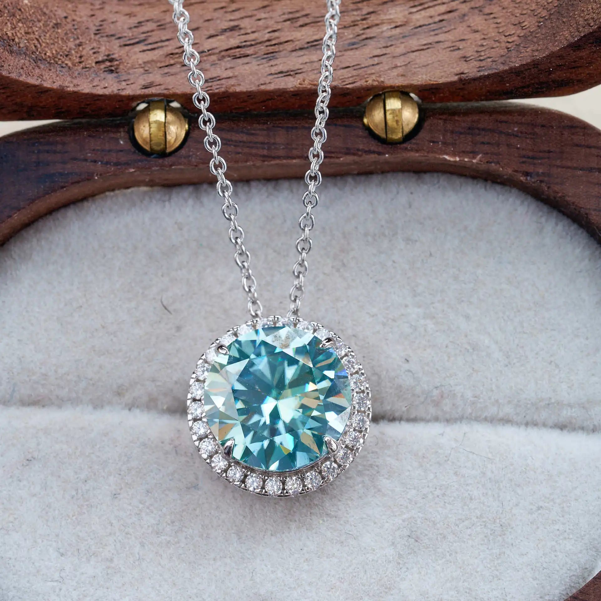 9ct Moissanite 925 Sterling Silver Jewelry Set