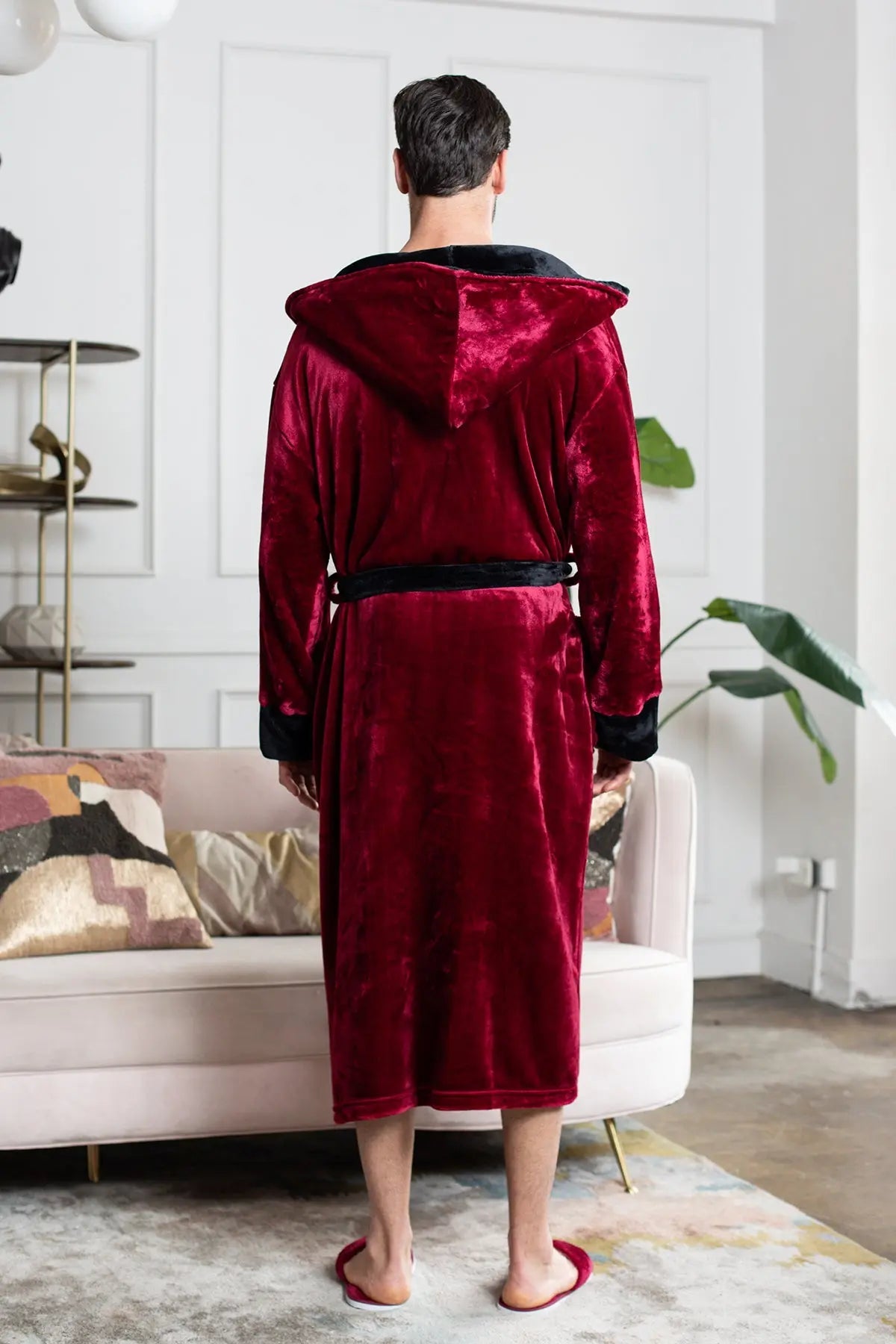 Men’s Robe with Hood – Ultra-Soft Plush Comfort